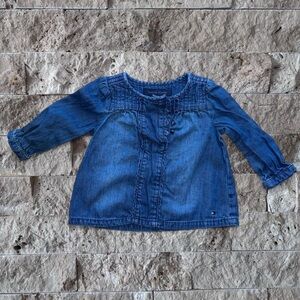 Tommy Hilfiger Baby Denim Long Sleeve Shirt, 6-9months